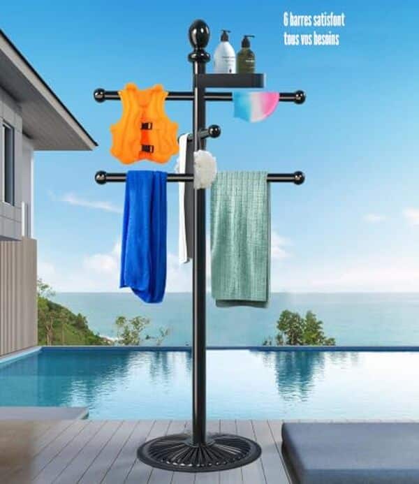 Découvrez notre test détaillé du porte-serviettes de piscine 6 barres en métal : qualité, durabilité et praticité pour votre espace extérieur. 