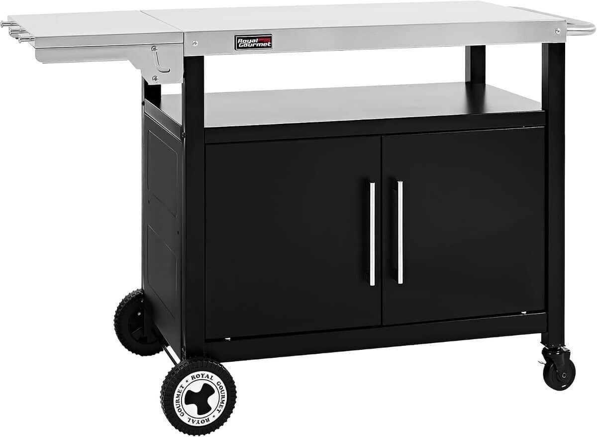 Test du chariot de barbecue Royal Gourmet, desserte en acier inox pour jardin