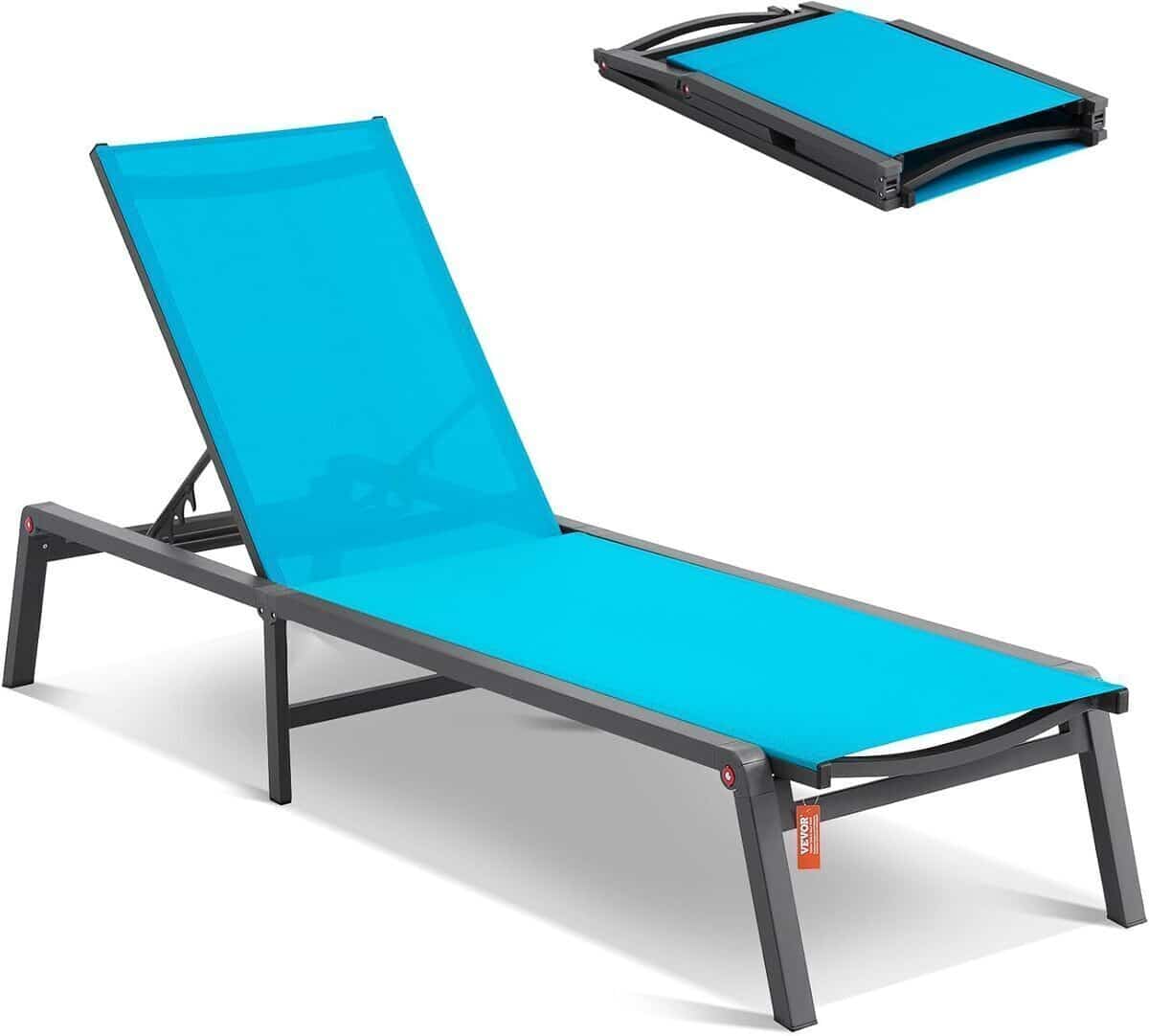 Test : transat pliable VEVOR, confort et style extérieur