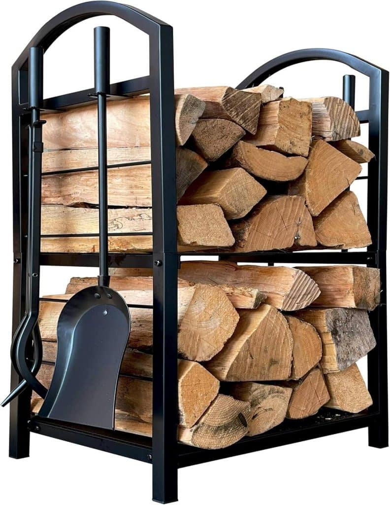 Test de l'étagère à bois QUICK STAR 74 cm : rangement pratique avec accessoires